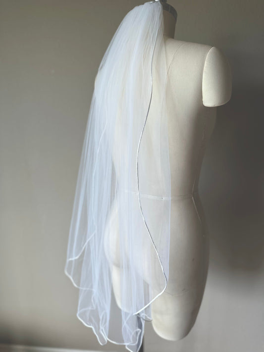 Satin Edge Veil