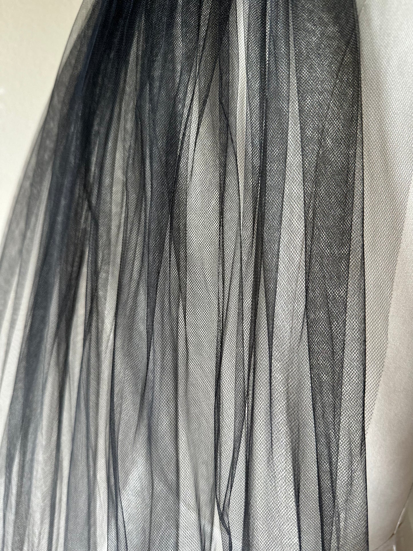 Black Tulle Veil