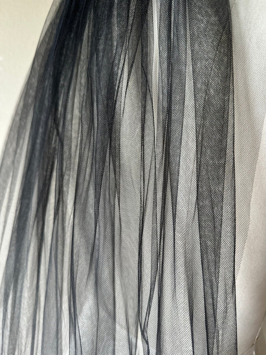 Black Tulle Veil