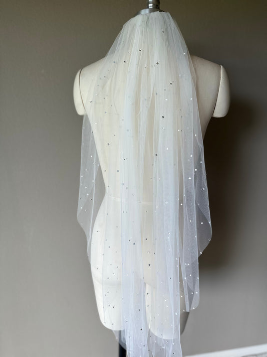 Stardust Rhinestone Veil