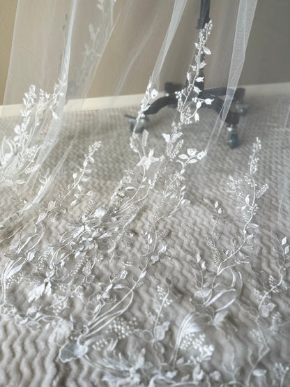 Climbing Floral Cathedral Veil