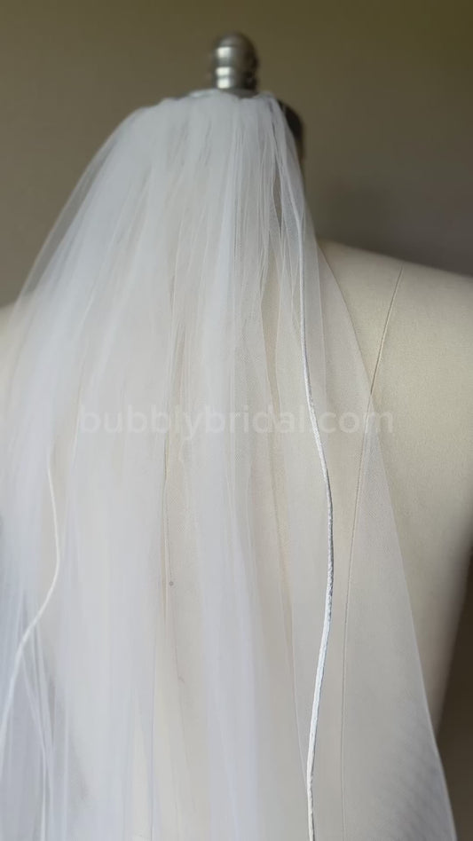 Satin Edge Veil