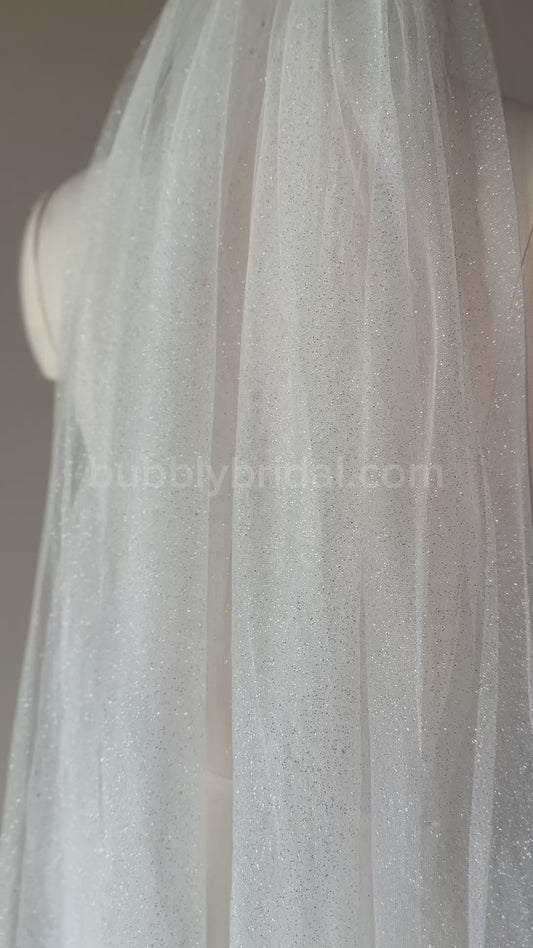 Glitter Tulle Veil